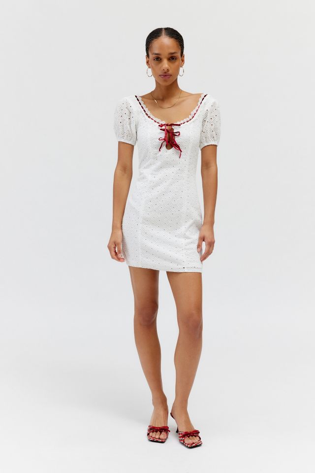 Robe Mini à Œillets Détail Ruban Daisy Street #2