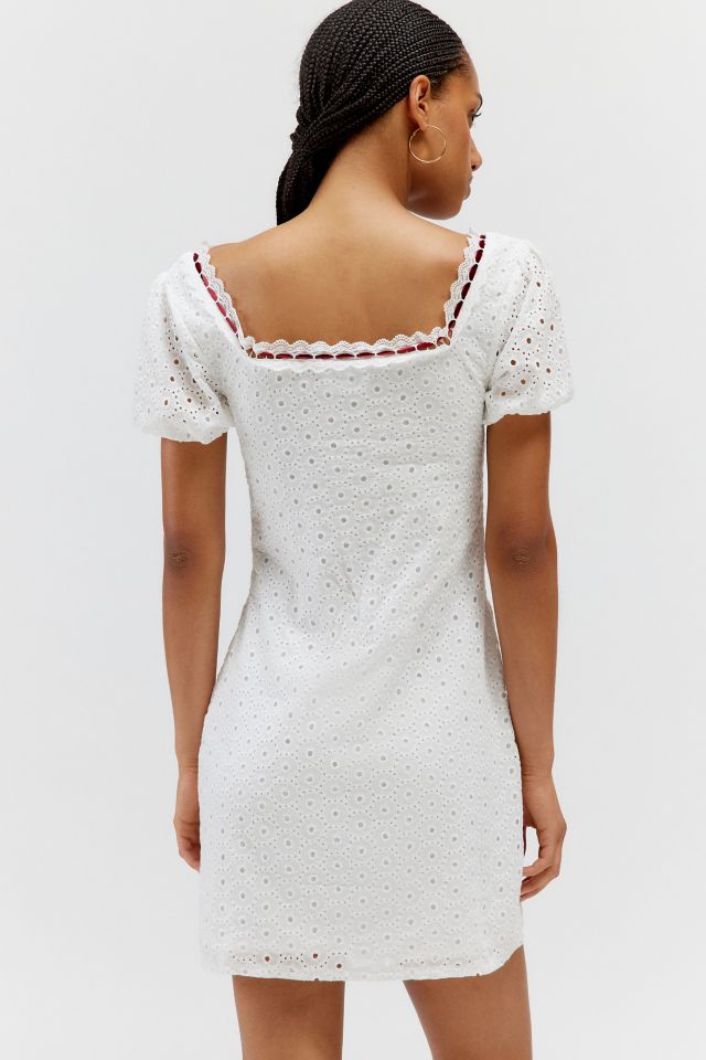 Robe Mini à Œillets Détail Ruban Daisy Street #3