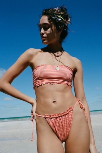 MINIMAL FULL COVERAGE BIKINI BOTTOM - CHERRY BERRY – Sandbar Swimwear