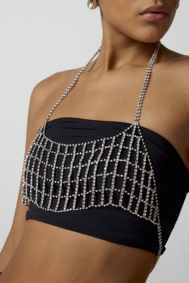 Urban Outfitters Rhinestone Butterfly Bra Top