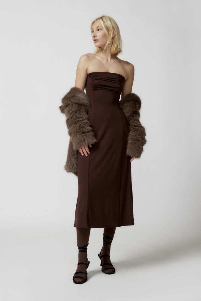 Urban Renewal Remnants Ruched Slinky Jersey Dress #1