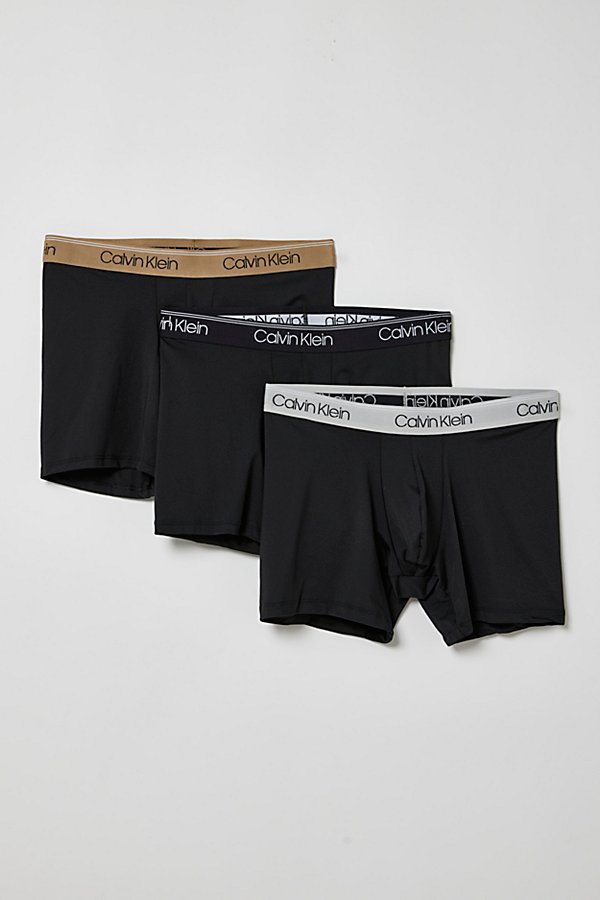 CALVIN KLEIN BOXER BRIEF 3-PACK IN SILVER, MEN'S AT URBAN OUTFITTERS