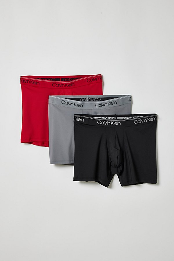 Calvin Klein Boxer Brief 3-pack In Black, Men's At Urban Outfitters