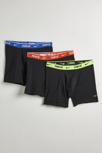 Nike Dri-fit Everyday Pop Band Boxer Briefs 3-pack In Patterned Black