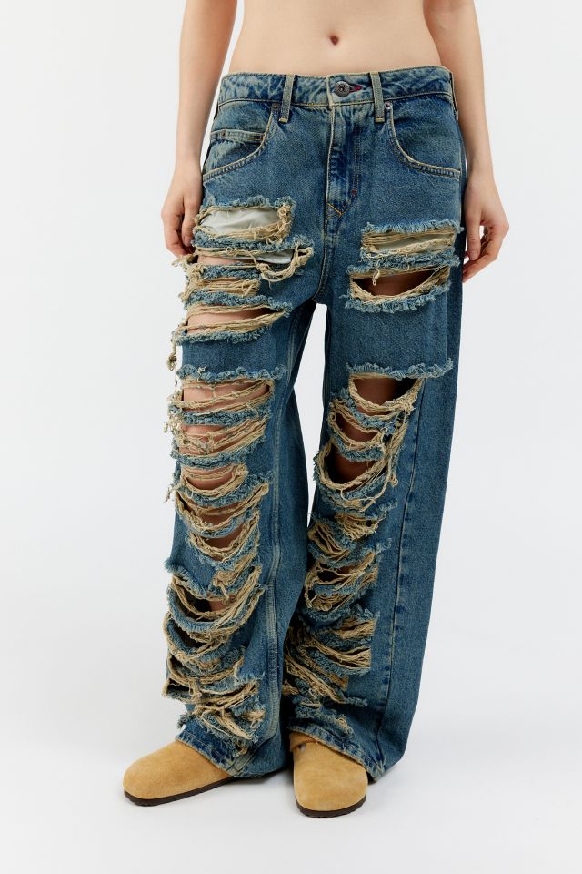 BDG Jaya Baggy Boyfriend Jean - Extra Distressed #1