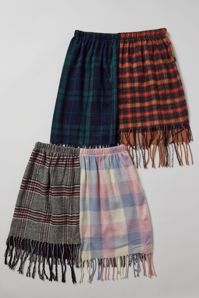 Urban Renewal Remade Plaid Scarf Mini Skirt | Urban Outfitters