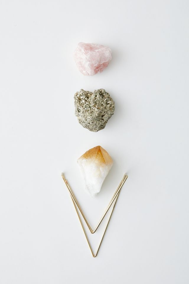Ariana Ost Geometric Interchangeable Crystal Holder & Crystal Set #1