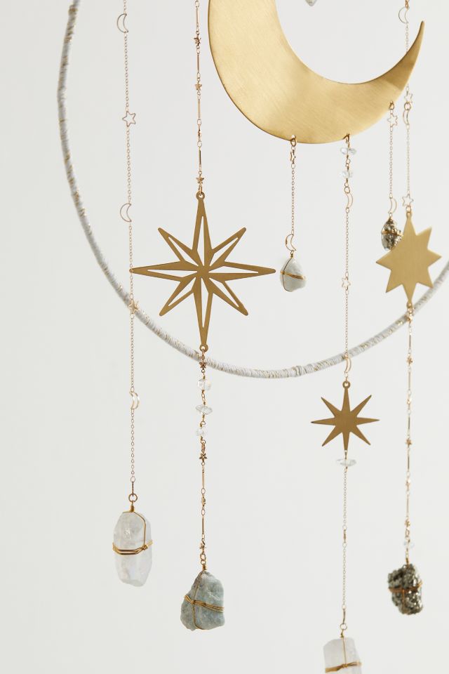 Ariana Ost Moon & Stars Crystal Wall Hanging #2