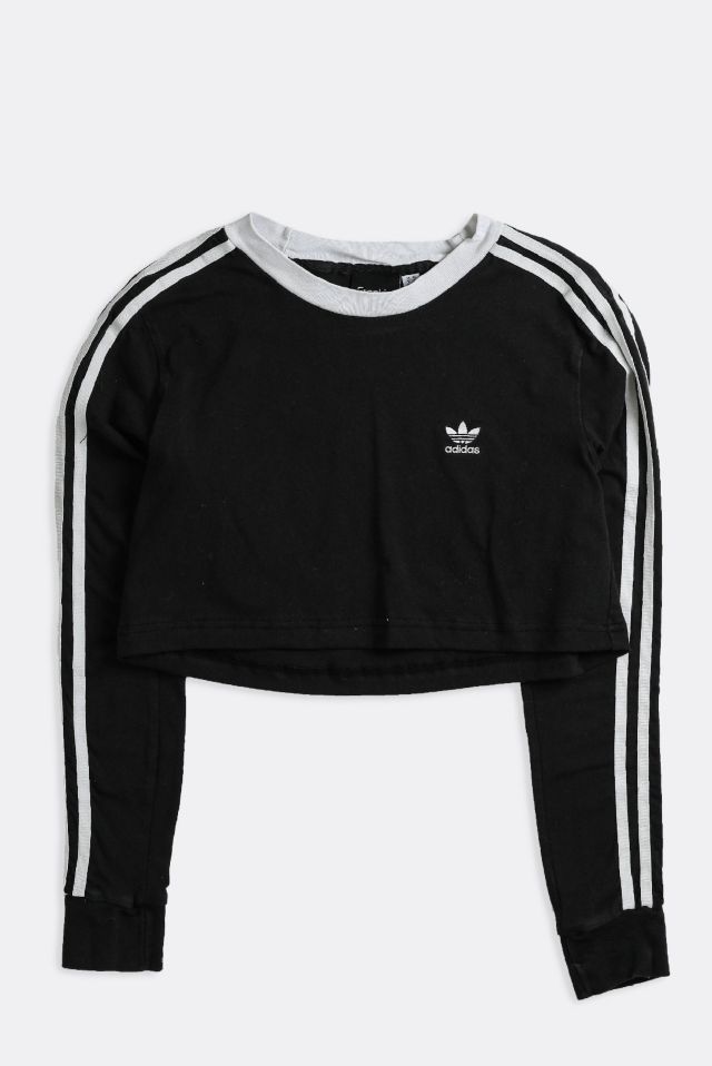 Frankie Collective Rework Adidas Crop Long Sleeve Tee | Urban Outfitters