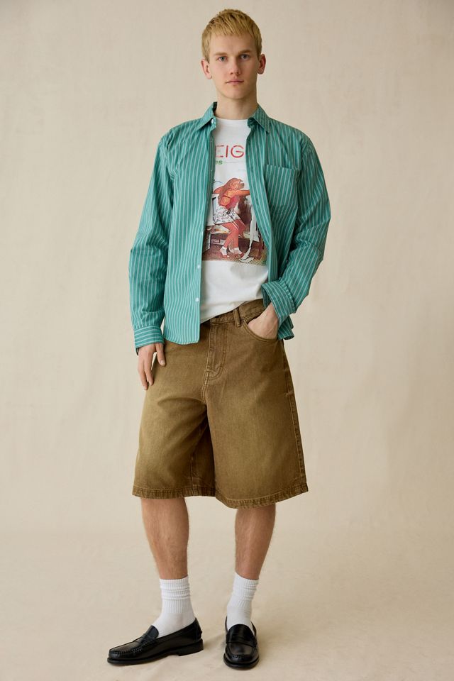 BDG Astro Baggy Washed Denim Jorts #5