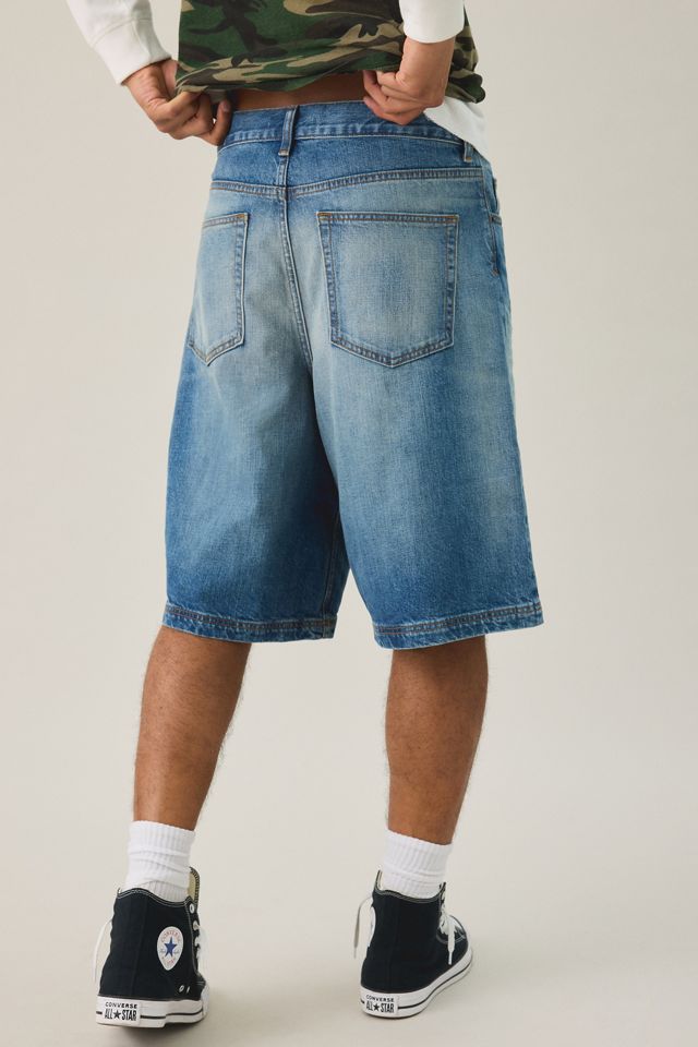 BDG Astro Baggy Washed Denim Jorts #3