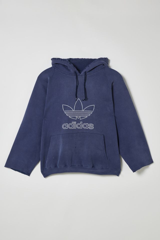 Vintage adidas Distressed Hoodie Sweatshirt