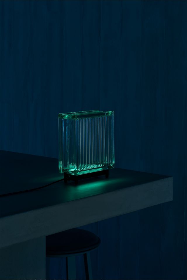 Kismas Glass Block Lamp
