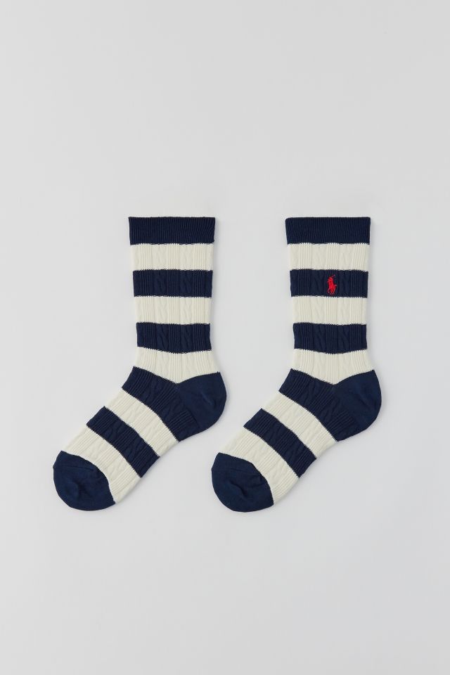 Polo Ralph Lauren Women's Rugby Stripe Crew Socks - Yahoo Shopping