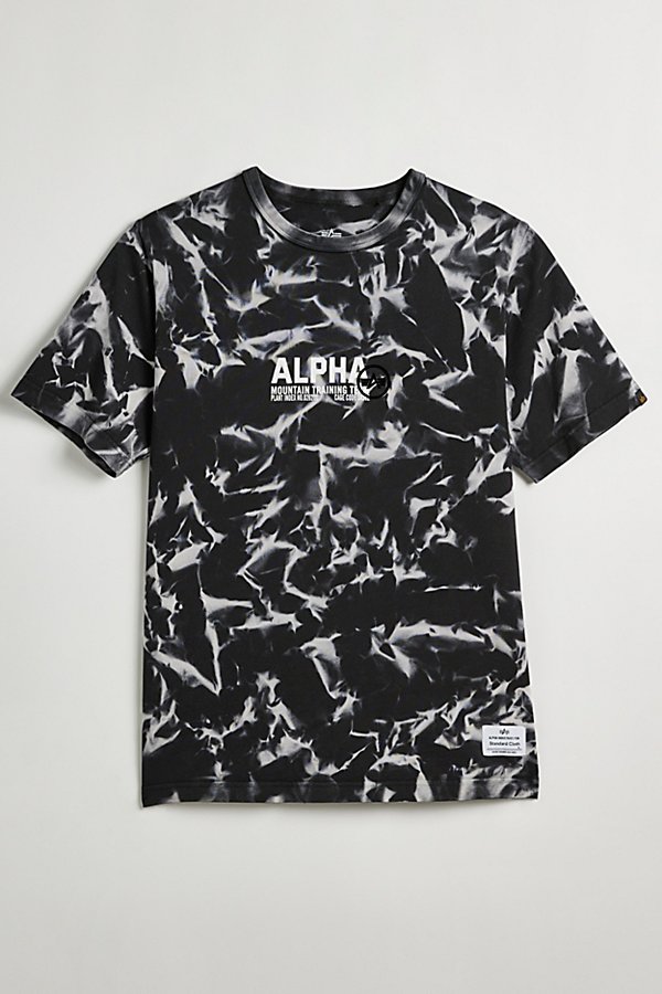 Standard Cloth Alpha Industries X  Dye Tech Tee In Black, Men's At Urban Outfitters