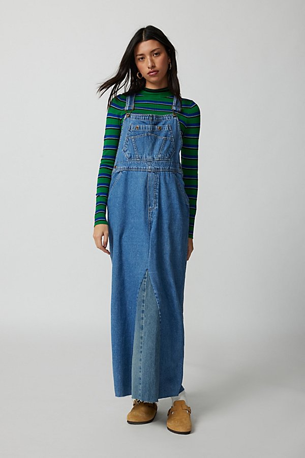 Urban Renewal Remade Denim Overall Maxi Dress In Indigo At Urban Outfitters