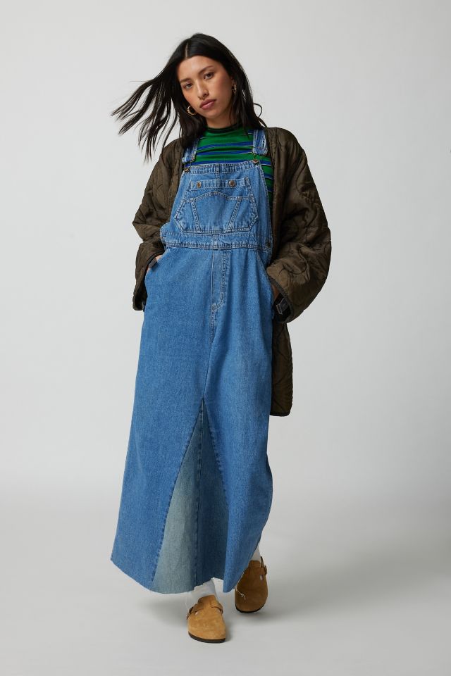 X.O.X.O. Denim Dungaree Maxi Dress 2024