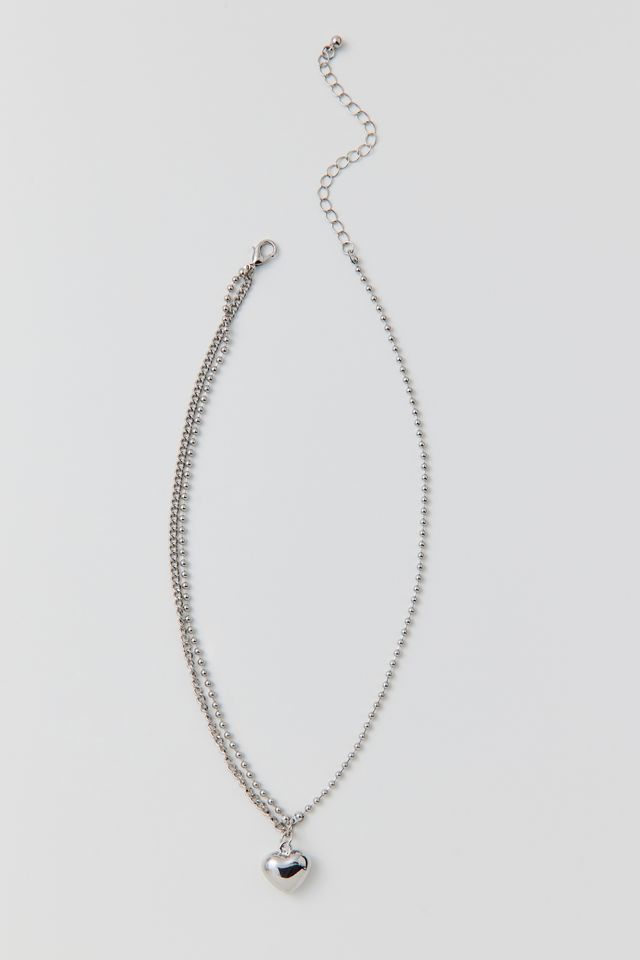 Heart Ballbead Statement Necklace #1
