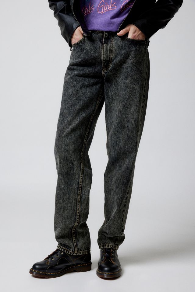 Acid Wash Grey Denim Pants