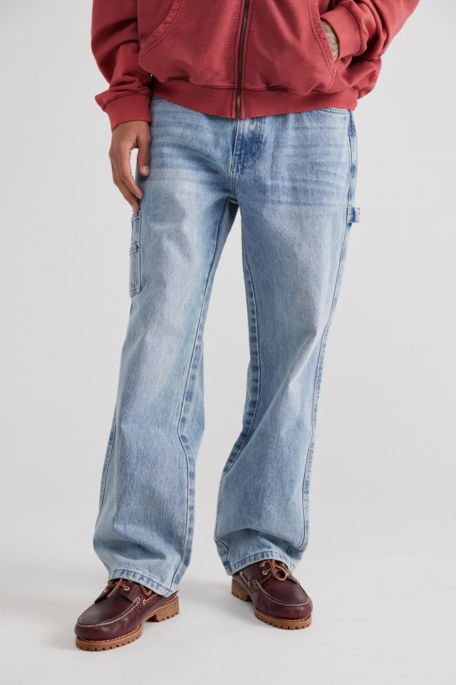 【ライトブルー(F7NO)】GUESS パンツ(W)Venice Carpenter Denim Pants GUESS ORIGINALS Light Denim Carpenter Jean | Urban Outfitters