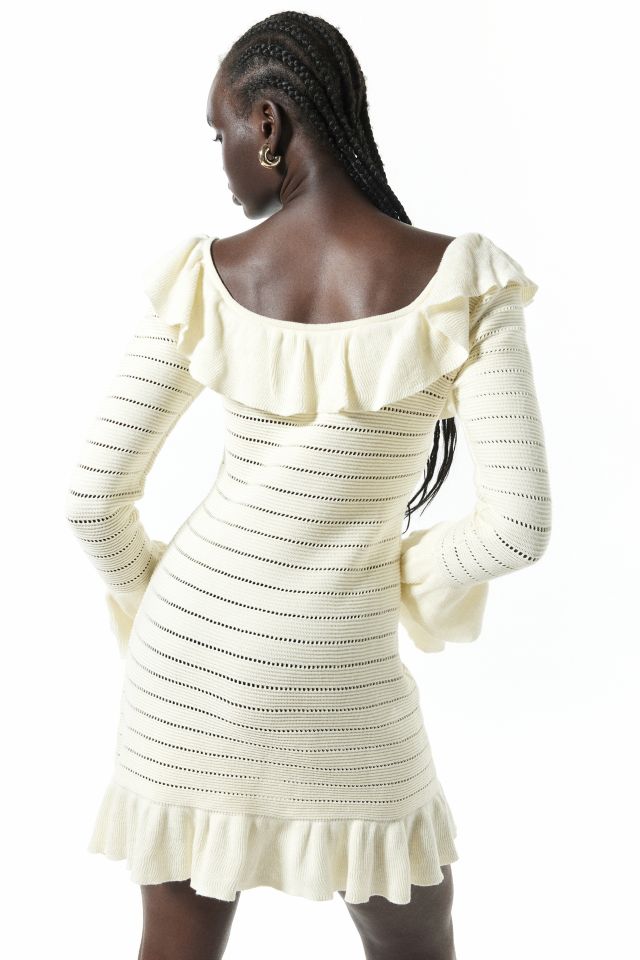 Robe Mini Manches Longues en Tricot Another Girl #3