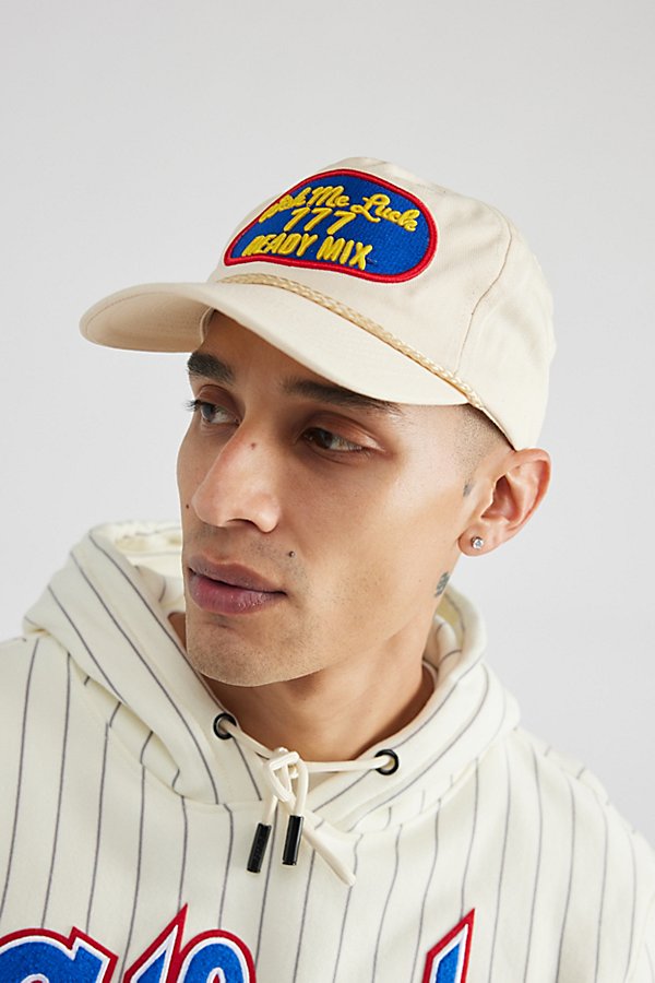 Urban Outfitters Wish Me Luck 777 Ready Mix Paneled Snapback Hat In Ivory, Men's At  In Yellow