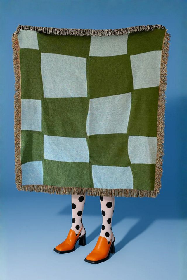 Clr Shop Check Yourself Woven Throw Blanket #1