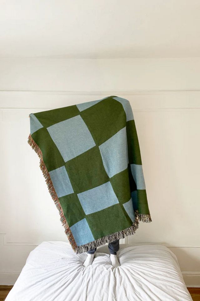 Clr Shop Check Yourself Woven Throw Blanket #3