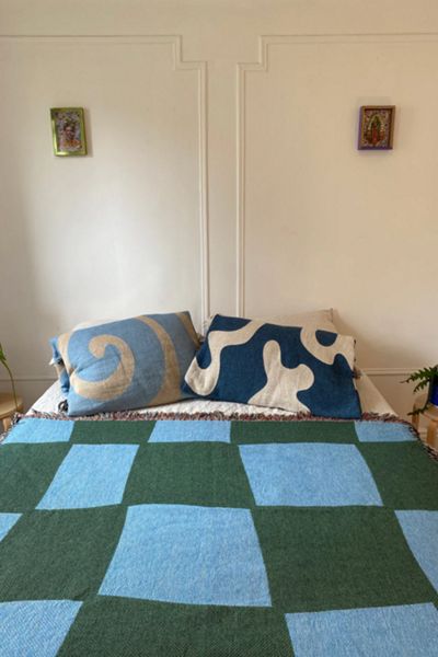 Clr Shop Check Yourself Woven Throw Blanket