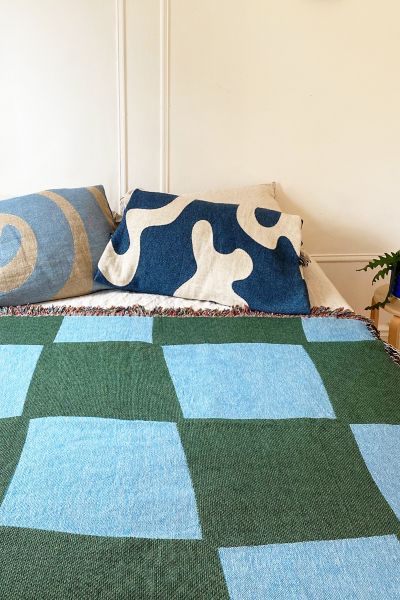 Clr Shop Check Yourself Woven Throw Blanket