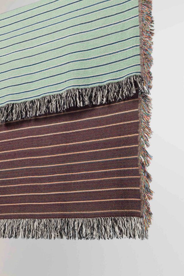 Clr Shop Stripey Woven Throw Blanket | Urban Outfitters