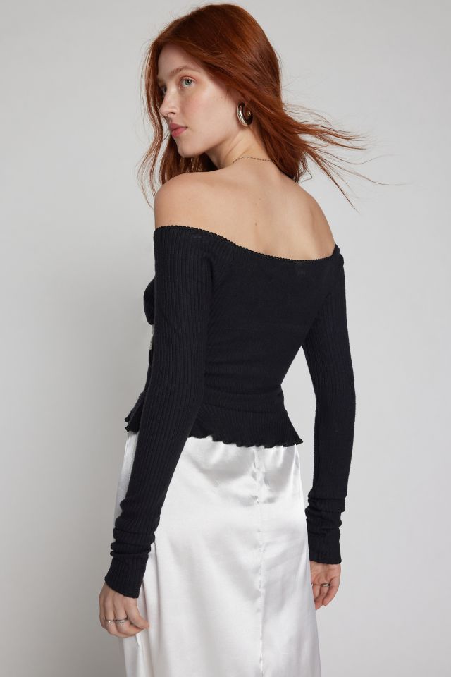 Kimchi Blue Gianna Off-The-Shoulder Lace-Inset Top #4