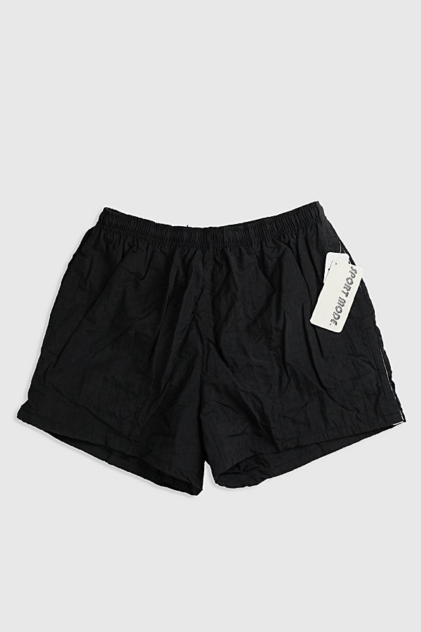 Urban Outfitters Deadstock Sport Mode Nylon Shorts In Black