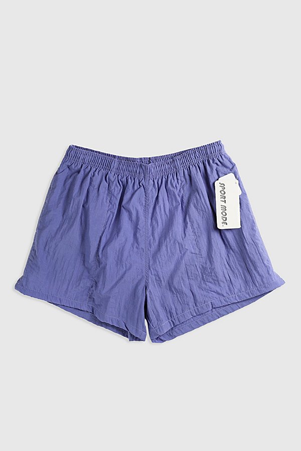 Urban Outfitters Deadstock Sport Mode Nylon Shorts In Purple