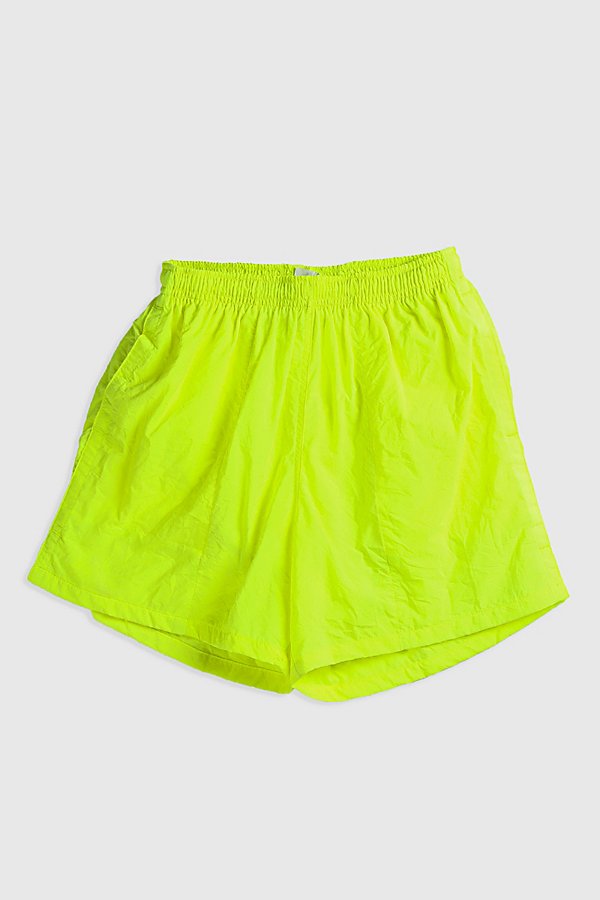 Urban Outfitters Deadstock Sport Mode Nylon Shorts In Yellow