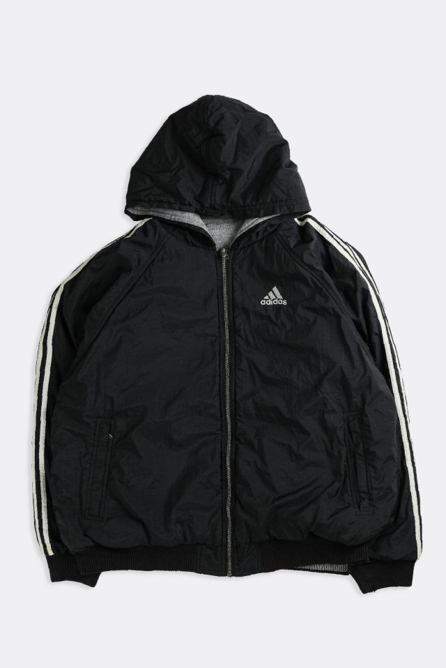 Adidas reversible hooded on sale jacket