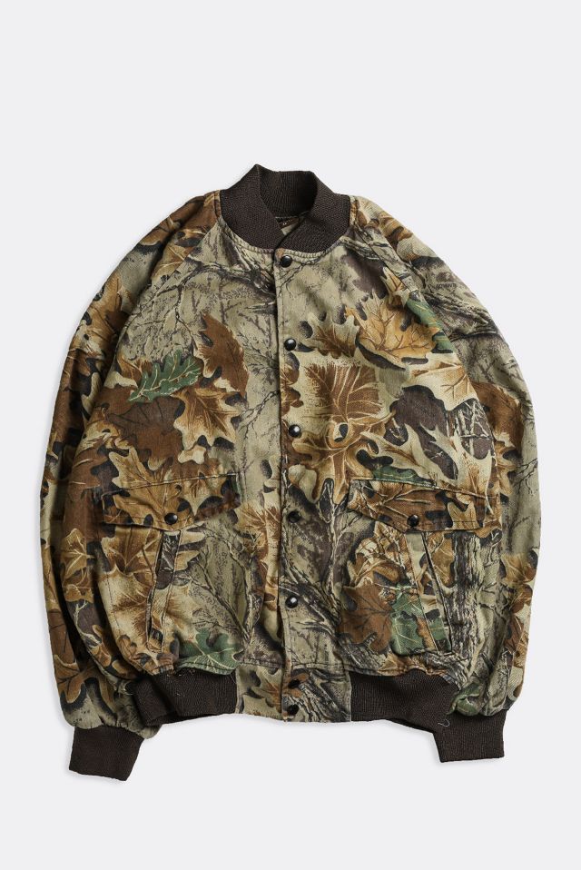 Vintage Camo Varsity Jacket 015 Urban Outfitters