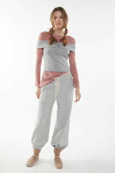 Brixton Balloon Jogger Sweatpant In Grey, Women's At Urban Outfitters