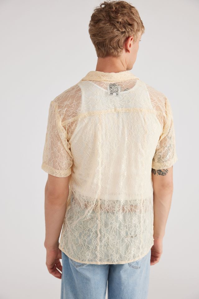 Raga Man Aahva Lace Short Sleeve Shirt #1