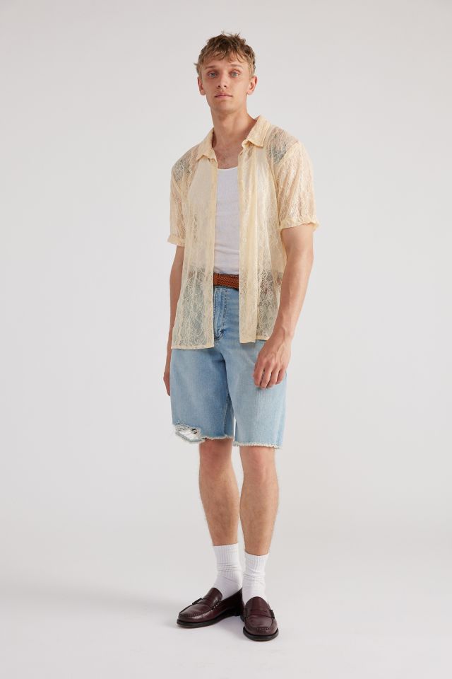 Raga Man Aahva Lace Short Sleeve Shirt #2