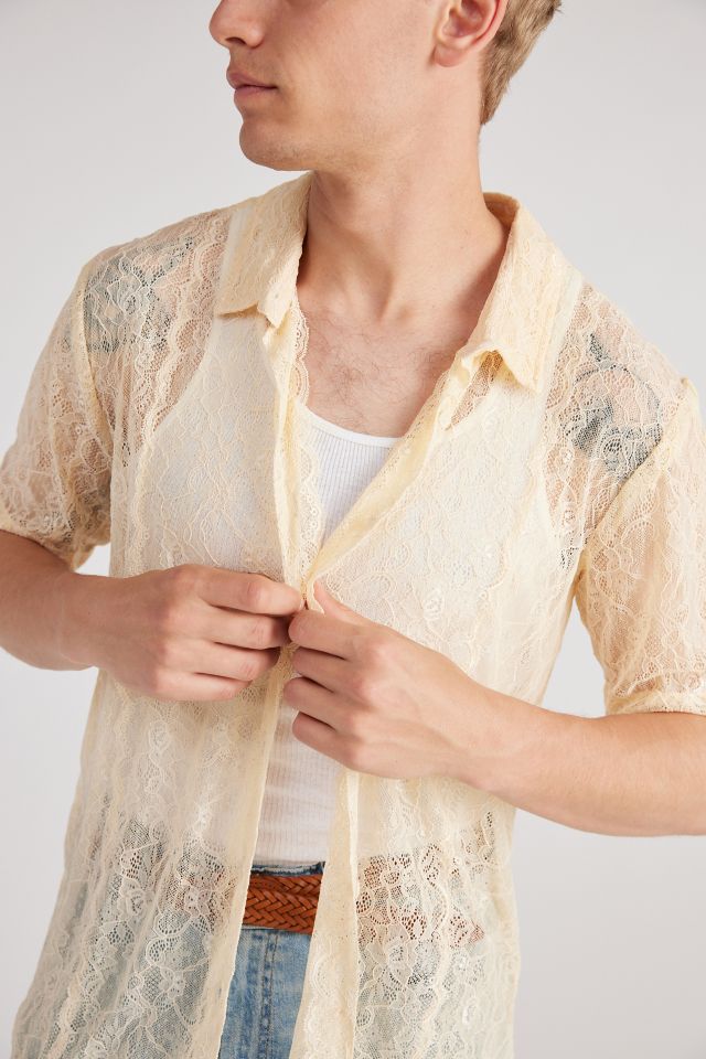 Raga Man Aahva Lace Short Sleeve Shirt #3