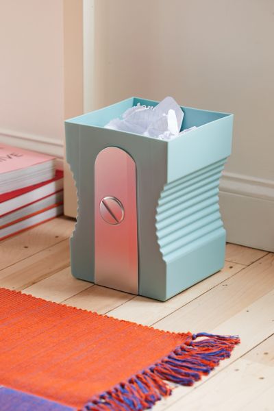 Urban Outfitters Pencil Sharpener Waste Bin In Turquoise At  In Blue