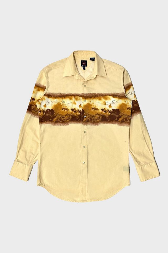 Vintage 1990’s Pan Handle Sunset Pearl Snap Button Down Shirt | Urban ...