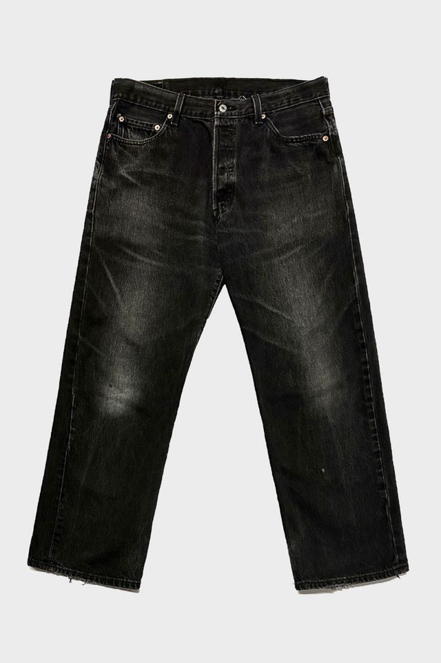 Vintage 1990’s Levi’s 501 Red Tab Faded Black Denim Jeans | Urban ...