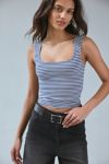 BDG Ribbed Square Neck Tank Top