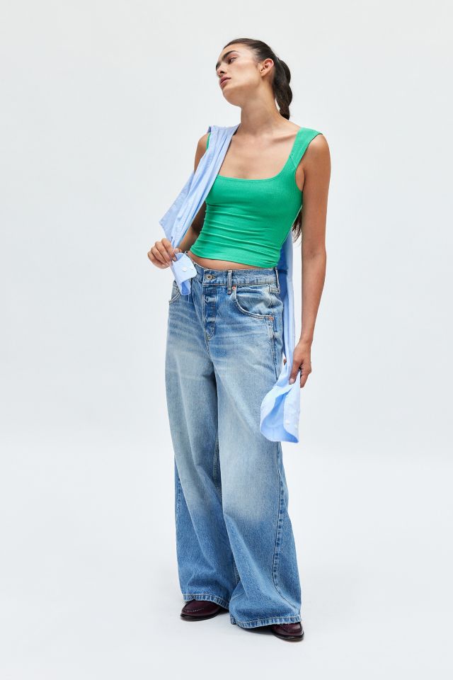 BDG Square Neck Fitted Tank Top #1