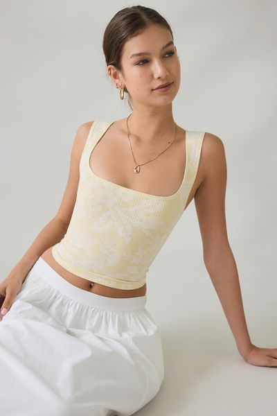 BDG Ribbed Square Neck Tank Top