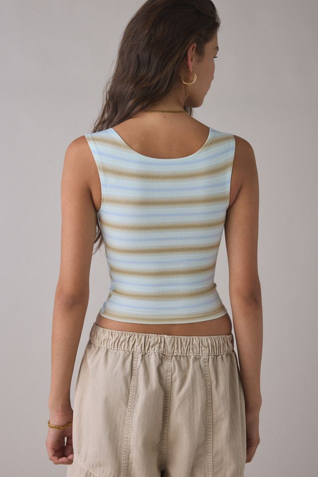 BDG Ribbed Square Neck Tank Top #4