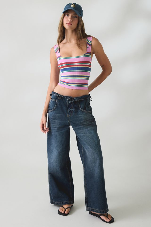 BDG Ribbed Square Neck Tank Top #3