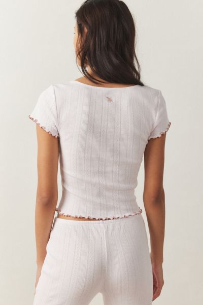 Out From Under Sweet Dreams Pointelle Baby Tee